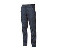 U-Power Pantalon de Travail en Coton Stretch, Pantalon Line Smart, avec Multi_Pockets Avant et Latéraux, Pantalon Confortable, avec Bouton Avant, Taille Élastiquée (Westlake Blue 2XL)