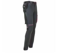 U-Power - Pantalon de travail pour femmes Slim gris violet WORLD LADY S