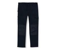 U-Power Pantalon de travail pour homme, pantalon cargo à taille élastique, avec poches genouillères, multi_poches, tissu confortable, vêtement extérieur résistant et durable (Deep Blue 52)