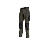 U-Power - Pantalon de travail Slim Fit vert foncé ATOM M - Vert Foncé