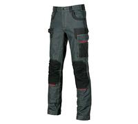 U-Power Pantalon pour homme, pantalon cargo multi-poches, poches genouillères, poche cuisse amovible, tissu confortable, insert élastique, vêtements d'extérieur (RUST JEANS 56)