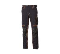 U-Power Pantalon ATOM travail homme–Déperlant, renforts genoux, respirant, 90% nylon/10% élasthanne