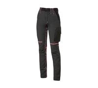 U-POWER | Pantaloni da Lavoro Uomo WORLD, in Tessuto Stretch, Slim-Fit, Idrorepellente e Traspirante, 86% nylon 14% spandex
