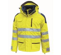 U-Power - Parka imperméable jaune haute visibilité BACKER M