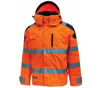 U-Power - Parka imperméable orange haute visibilité DEFENDER XL