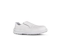 U-POWER Red Industry® Madrid, Chaussures de sécurité unisexes, Basses, confortables et légères, Insert Infinergy, White sans cordons, Tige sèche, Hydrofuge (White )