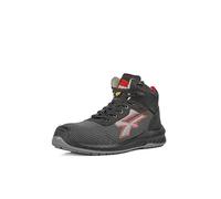 U-Power Red Industry® Stoccolma, Chaussures de sécurité, hautes, légères et flexibles, anti-perforation, anti-crevaison, avec insert Infinergy, avec embouts en aluminium (Black 41)