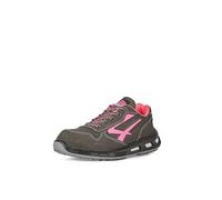 U-Power Red Lion Candy, Chaussures de sécurité unisexes, Baskets en cuir légères, flexibles et anti-crevaison, avec insert Infinergy, avec embouts en aluminium (Grey & Pink 41)