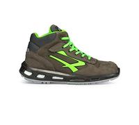 U-Power Red Lion Hummer, Chaussures de sécurité, Hautes, Légères et Flexibles, Anti Perforation, Anti crevaison, avec Insert Infinergy, avec Embouts en Aluminium (Grey & Green 38)