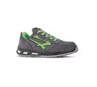 U-Power Red Lion Point, Chaussures de sécurité unisexes, légères, flexibles, anti-crevaison en cuir, avec insert Infinergy, avec embouts en aluminium (Grey & Green 37)