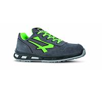 U-Power Red Lion Point, Chaussures de sécurité unisexes, légères, flexibles, anti-crevaison en cuir, avec insert Infinergy, avec embouts en aluminium (Grey & Green 41)