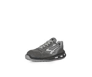U-Power Red Lion Push, Chaussures de sécurité unisexes, légères, flexibles, anti-crevaison en cuir, avec insert Infinergy, avec embouts en aluminium (Grey 40)