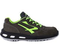 U-Power Red Lion Yoda, chaussures de sécurité unisexes, chaussures de sport en cuir, légères, flexibles, anti-crevaison, avec insert Infinergy, avec embouts en aluminium - Grey & Green 38