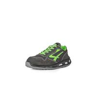U-Power Red Lion Yoda, Chaussures de sécurité unisexes, légères, flexibles, anti-crevaison en cuir, avec insert Infinergy, avec embouts en aluminium (Grey & Green 38)