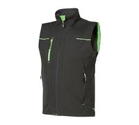 U-Power SATURN, Gilet, Veste déperlante, avec fermeture éclair intégrale, poches avant, grandes poches intérieures, séchage rapide et tissu respirant, déperlant (ASPHALT GREY GREEN S)