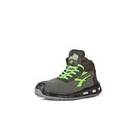 U-Power Baskets de sécurité hautes Hard – Anti-abrasion, hydrofuges, S3 SRC – 46 Noir/Vert