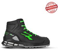 U-Power Chaussures de sécurité pour homme Kent S ESD S3 CI FO SR Noir et vert fluo 44 EU