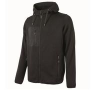 U-Power - Sweat-shirt noir zippé RAINBOW S