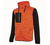 U-Power - Sweat-shirt orange zippé RAINBOW M