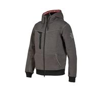 U-Power TASTY, Sweat-shirt entièrement zippé, avec grandes poches, polaire douce, tissu en coton extensible, col haut, capuche réglable, vêtements d'hiver confortables (Grey Meteorite XL)
