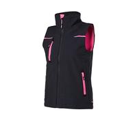 U-Power UNIVERSE, Veste sans manches, Gilet Softshell, avec doublure en micropolaire, Résistant à l'eau, Coupe-vent, Tissu respirant, Zip intégral, Multi-poches (Grey FUCHSIA XL)