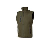 U-Power UNIVERSE, Veste unisexe, Gilet en coton léger, Sans manches, Fermeture éclair complète, Multi-poches, Col montant, Tenue décontractée élégante, Manteau facile à porter (DARK GREEN 4XL)