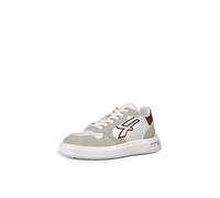 U-Power Urban Lifestyle Venom, Chaussures de Sport et décontractées Blanches, Rouges et Beiges, en Cuir Souple, Baskets Basses avec Semelle antidérapante avec Insert Infinergy, idéales pour Un Usage