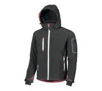 U-POWER Veste Softsclair Metropolis taille M noir/charbon 96 % PES / 4 % EL Quantité:1