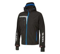 U-Power Workwear Performan Ce Rapide, Imperméable, Coupe-Vent et Confortable, Veste Soft Shell Stretch, Veste à Manches Longues, Fermeture Éclair Intégrale, Capuche (Black Carbon XL)