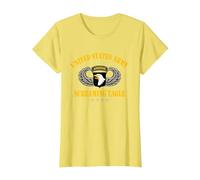 U.S Army 101st Airborne Screaming Eagle Veterans Day T-Shirt, Femme, Citron, M