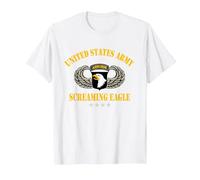 U.S Army 101st Airborne Screaming Eagle Veterans Day T-Shirt, Homme, Blanc, M