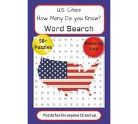 U.S. Cities. How Many Do You Know Word Search