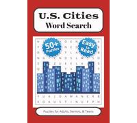 U.S. Cities Word Search Puzzle Book: Word Searches with easy to read print about U.S. Cities, Geography, Education, and More | 6x9 inches, 110 pages | 50+ Puzzles | Gift for Vacations and Free Time