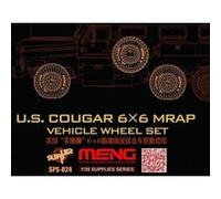 U.s.cougar 6x6 Mrap Vehicle Wheel Set - 1:35e - Meng-model G