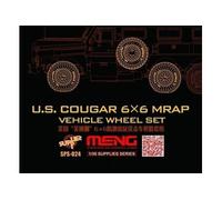 U.s.cougar 6x6 Mrap Vehicle Wheel Set - 1:35e --model