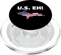 U.S. Eh! USA Patriotic Upper Peninsule Michigan Yooper PopSockets PopGrip pour MagSafe