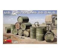 MiniArt Maquette Tonneaux de carburant US 55 gal – Échelle 1:35 (12) – Kit MA35592