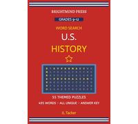 U.S. History Word Search: 55 Themed Puzzles for Grades 9-12 | 495 Unique Vocabulary Words with Answer Key