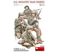 U.S. Infanterie Tank Riders. Set 2 1:35 Figurine Kit Plastique MINIART