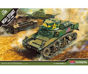 U.S.M3a1 Stuart Lumière Tank 1:3 5 Plastique Model Kit Academy