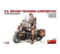 U.s.millitary Policeman With Motorcycle - 1:35e - Miniart G