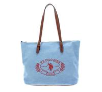 U.S. Pol o ASSN. Sac shopper bleu pour femme - Springfield Canvas Shopping Bag M Sky Blue 128296