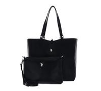 U.S. Pol o ASSN. Sac shopper noir bleu foncé pour femme - Rogersville Reversible Shopping Bag M Black + Belt 321481