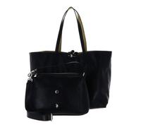 U.S. Pol o ASSN. Sac shopper noir kaki pour femme - Axtell Reversible Shopping Bag Black + Warm Taupe Crocco 321437