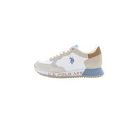 U.S. POLO ASSN. Baskets basses 'Cleef' beige / bleu clair / gris / blanc, Taille 45