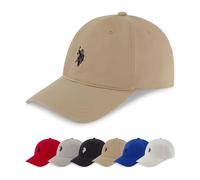 U.S. Polo Assn. Casquette de Baseball réglable en Coton Washed Twill avec Logo Poney et Bride incurvée pour Homme, Kaki, Taille Unique