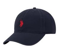 U.S. Polo Assn. Casquette de Baseball réglable en sergé de Coton lavé pour Homme avec Logo Poney et Bord incurvé Bleu Marine Taille Unique (1 pièce), Bleu Marine, Taille Unique