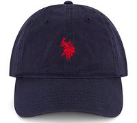 U.S. POLO ASSN. Casquette de Baseball réglable en sergé de Coton lavé pour Homme avec Logo Poney et Bord incurvé Bleu Marine Taille Unique (1 pièce), Bleu Marine, Taille Unique