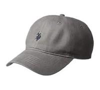 U.S. POLO ASSN. Lot de 6 Casquettes de Baseball réglables en sergé délavé pour Homme avec Logo Poney et Bord incurvé, Gris Clair, Taille Unique