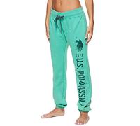 U.S. Polo Assn. Essentials Womens French Terry Joggers - Sweatpants for Women (Jade, Medium)
